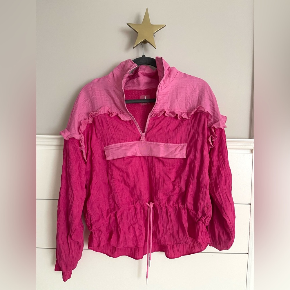 Free People Let’s Go Out Pullover Windbreaker
